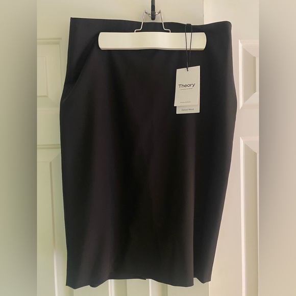 Theory NWT Pencil Skirt in Good Wool - Black - Brand New Size 6 - Picture 6 of 12